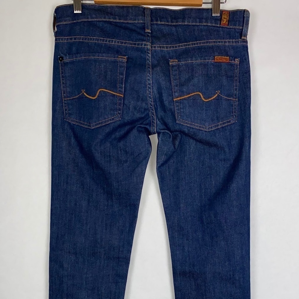 NWOT 7 For All Mankind Roxanne Skinny Slim Leg Denim Blue Jeans - Picture 5 of 7